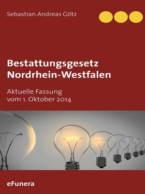 cover image of Bestattungsgesetz Nordrhein-Westfalen